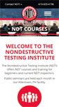 Mobile Screenshot of ndtinstitute.com